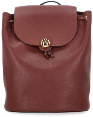 Furla Grainy-Leather Backpack - Purple