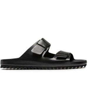 Officine Creative Agorà 010 Double-Strap Leather Sandals - Black