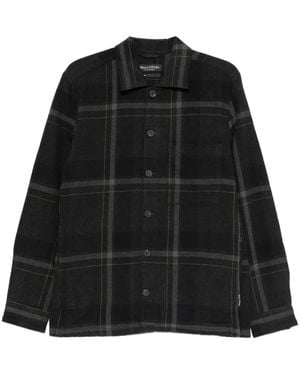 Marc O' Polo Plaid Pocket Overshirt - Black