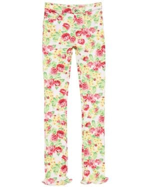 Acne Studios Printed Casual Trousers - White