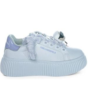 KARL LAGERFELD Kreeper Lo Twin Trainers - Blue