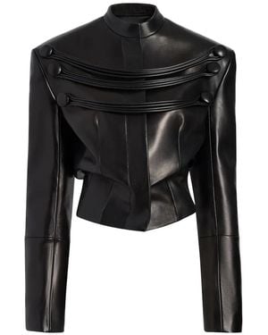 KHAITE York Jacket With Cord Embroidery - Black