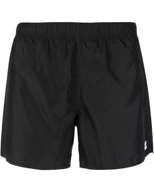 Courreges Badeshorts Mit Logo-Patch - Schwarz
