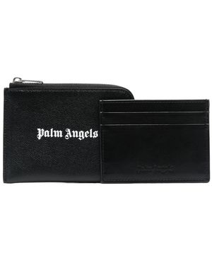Palm Angels ファスナー財布 - ブラック