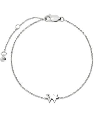 Monica Vinader Initial W Chain Bracelet - Metallic