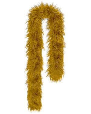 Bimba Y Lola Faux Fur Scarf - Yellow