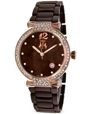 Jivago Bijoux 36Mm Watch - Brown