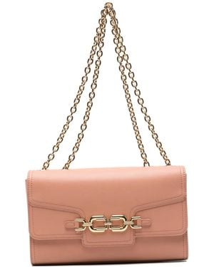Elisabetta Franchi Chain-Link Shoulder Bag - Pink