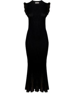 Ulla Johnson Noelle Ruffled Midi Dress - Black