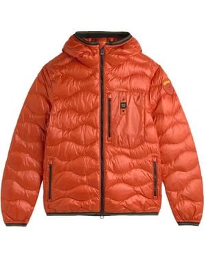 Blauer Zip-Up Jacket - Orange