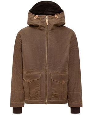 Ceccarelli Giacca Con Cappuccio - Marrone