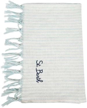 MC2 Saint Barth Striped Beach Towel - White