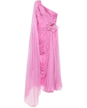 IRIS SERBAN Adelaine Flower-Detail Maxi Dress - Pink