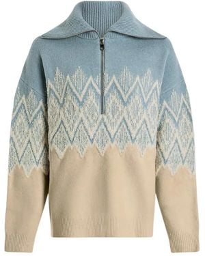 Varley Hedda Pullover Mit Fairisle-Muster - Blau