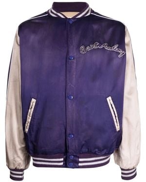 SAINT Mxxxxxx Babylon Detroit Logo-Embroidered Cotton Jacket in