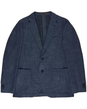 Slowear Mélange-effect blazer - Azul