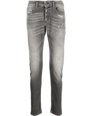 DIESEL 1979 Sleenker Distressed Jeans - Grey