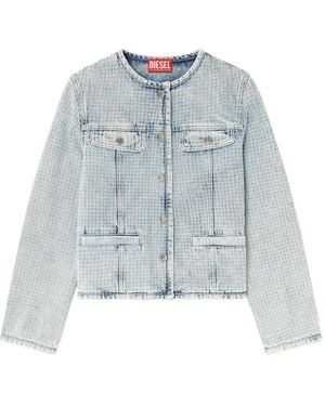 DIESEL Jeansjacke mit Knopfverschluss - Blau