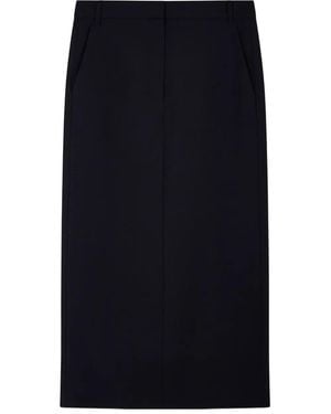Tibi バックベント スカート - ブルー