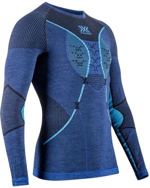 X Bionic T-Shirt De Sport À Logo Brodé - Bleu