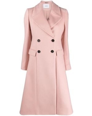 Erdem Double-Breasted Flared Coat - Pink