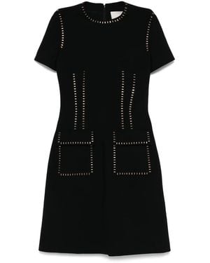 Elie Saab Stud-Embellished Dress - Black