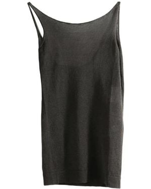 Paloma Wool Lotti Asymmetric Open-Back Mini Dress - Black