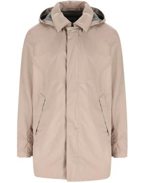 Herno Hooded Jacket - Natural
