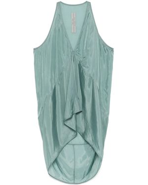 Rick Owens Asymmetric Tank Top - Blue