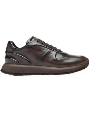 Officine Creative Perspective 001 Leather Trainers - Brown