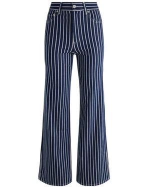 Alice + Olivia Striped Jeans - Blue
