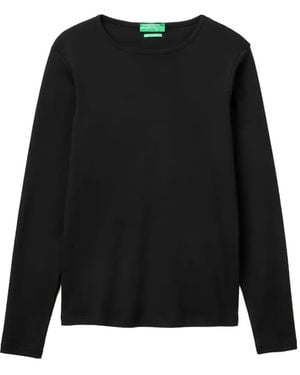 Benetton Long-Sleeve T-Shirt - Black