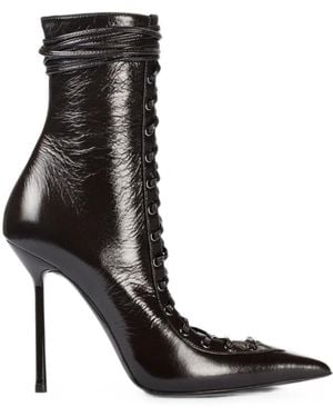 Le Silla Botines Colette Con Cordones - Negro