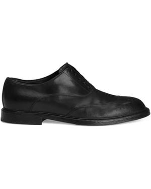 Dolce & Gabbana Perforated Derby Shoes - Black