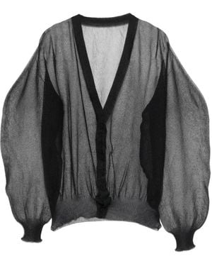 Issey Miyake V-Neck Cardigan - Grey