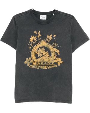 Isabel Marant Graphic-Print T-Shirt - Grey