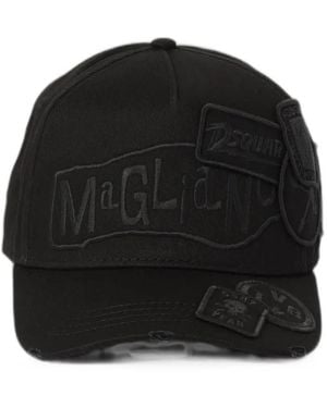 Magliano X Dsquared2 Patch-Detail Distressed-Effect Baseball Cap - Black