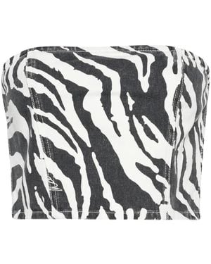 ROTATE BIRGER CHRISTENSEN 'Zebra' Top - Multicolour