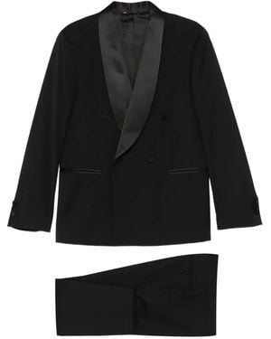 Manuel Ritz Shawl-Lapel Suit - Black