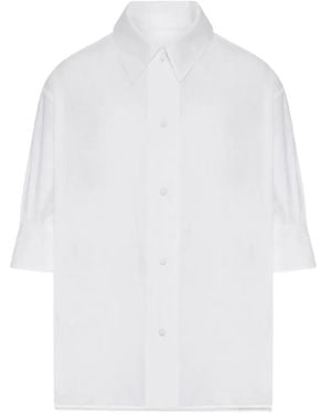 Jil Sander Cuffed Top - White