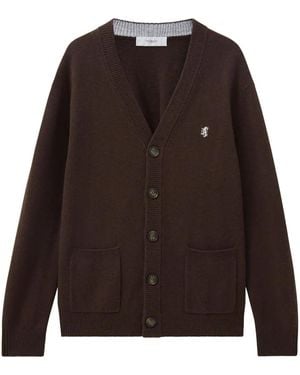 Pringle of Scotland Wool V-Neck Jumper - Brown