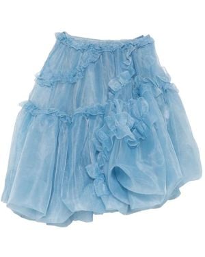 Ermanno Scervino Jupe Longue À Volants - Blue