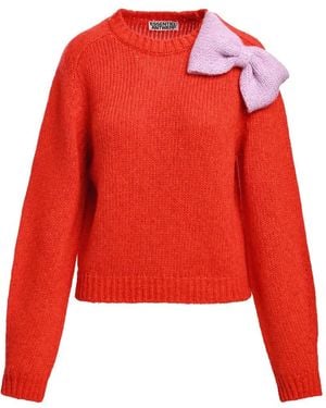 Essentiel Antwerp Kollier Pullover Mit Schleife - Rot