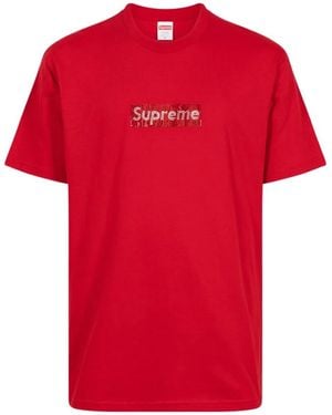 Supreme X Swarovski Box Logo T-Shirt - Red