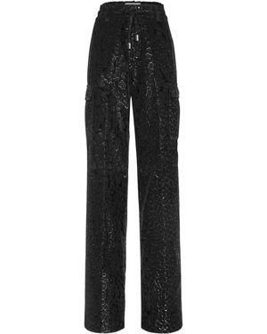 Philipp Plein Velvet Palace Pants - Black