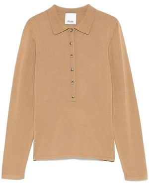 Allude Virgin Wool Top - Natural