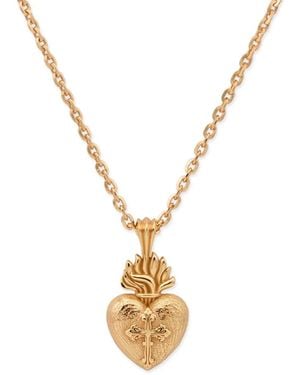 Emanuele Bicocchi Sacred Heart Necklace - Metallic