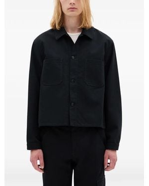 Ann Demeulemeester Boxy-Fit Shirt Jacket - Black