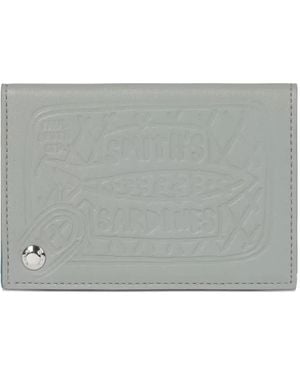 Paul Smith Embossed Sardine-Motif Cardholder - Grey