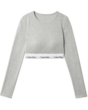 Calvin Klein Icon Long-Sleeve T-Shirt - White